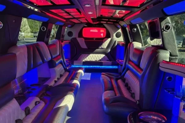 Cadillac ESCLADE stretch limo 20 passengers Captain chair